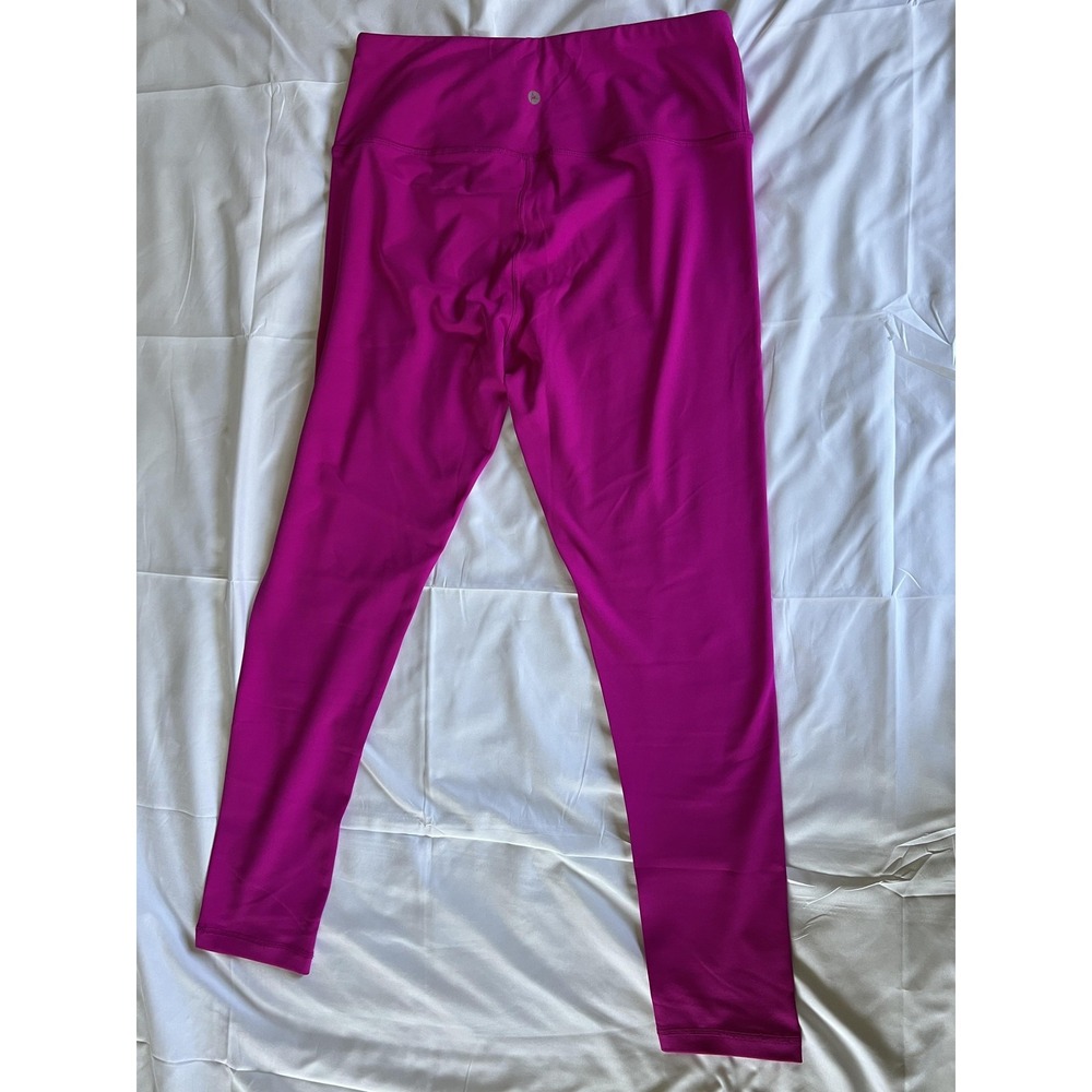 90 Degree by Reflex Leggings Womens XL Pink High Rise Yoga Pants Athletic Gym - Picture 4 of 9